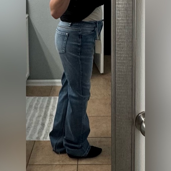 Classic Blue Denim Flamingals Boot Cut Jeans - Picture 5 of 7